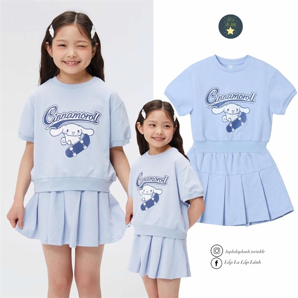 Spaokids Set quần áo Cinnamoroll size 120