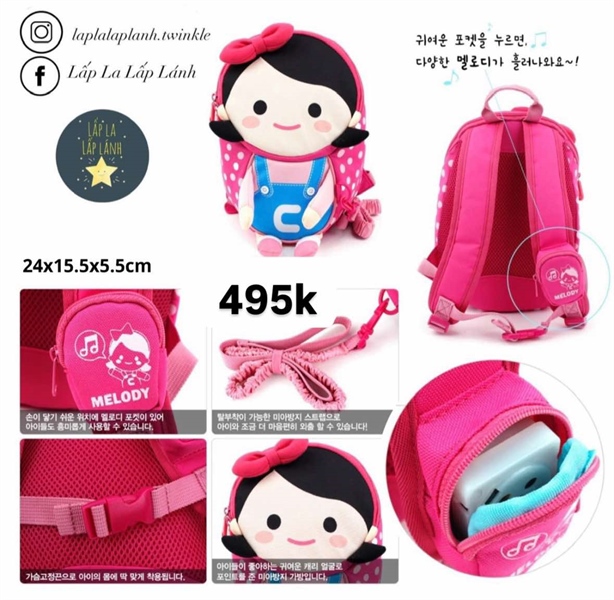 Winghouse Balo bé gái CA0020