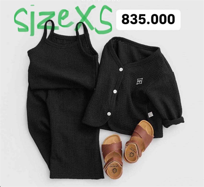 Oottbebe Đồ bộ đen size XS