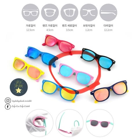 Bayb Kính mát tráng gương gọng Hồng tròng Xanh Blue