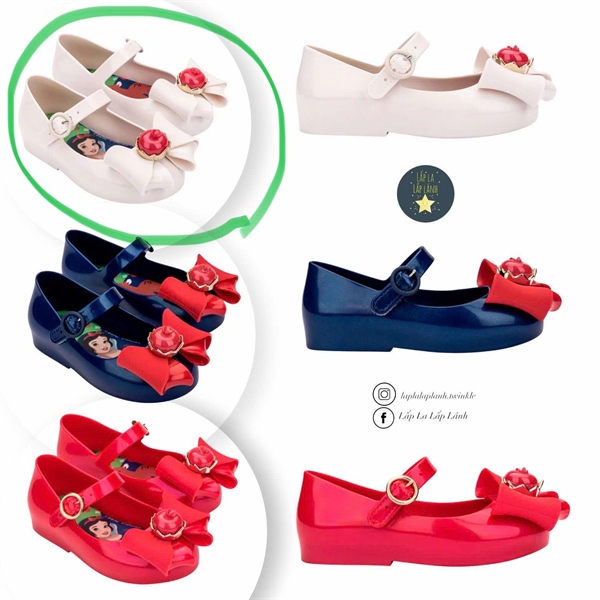 Minimelissa Giày búp bê MSKCE2TSSW12WHT trắng size 180