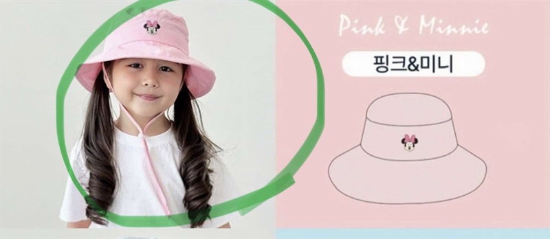 ECLL Nón bucket Minnie Hồng
