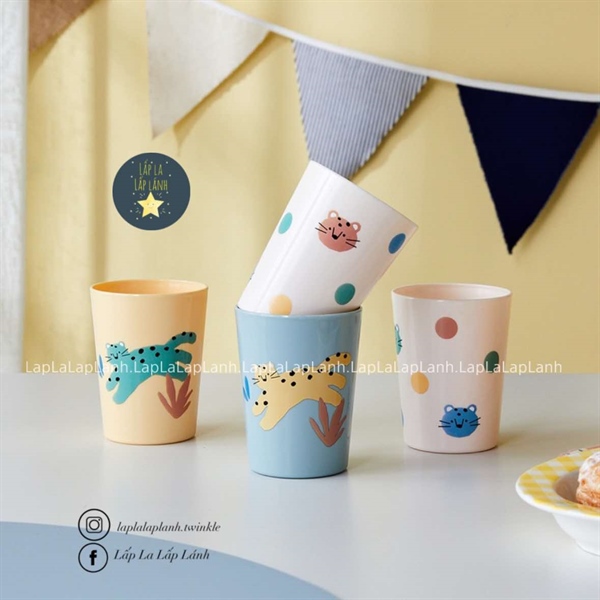 Modernhouse Set 4 ly nhựa cheetah