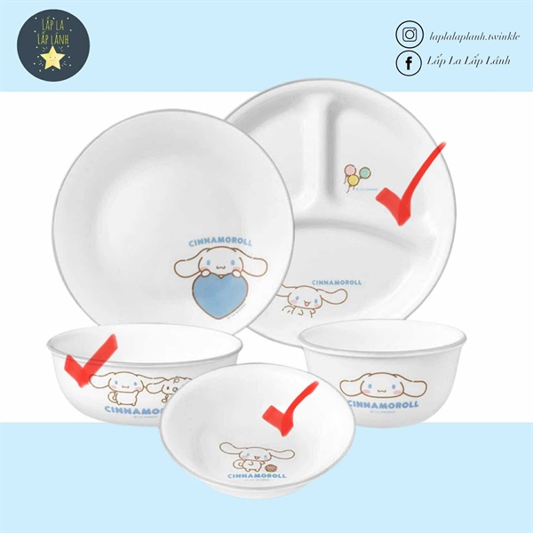Corelle Đĩa sứ Cinnamoroll 14cm