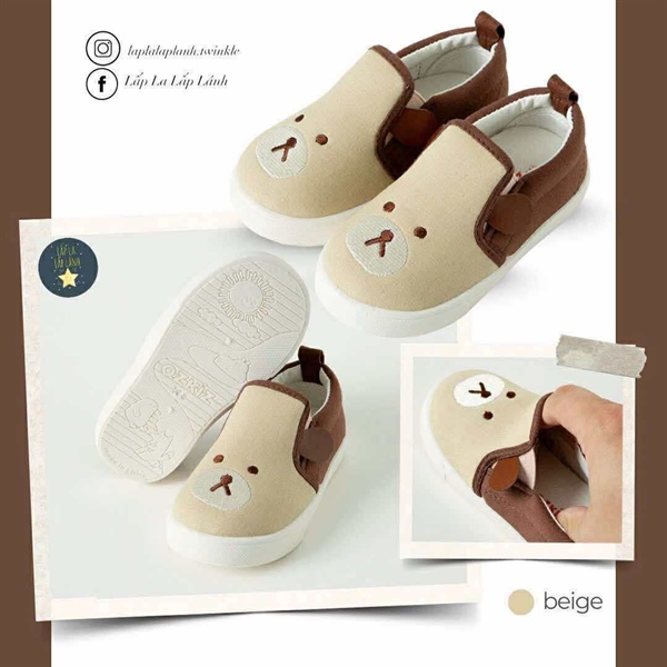 Ozkiz Slip on gấu Beige