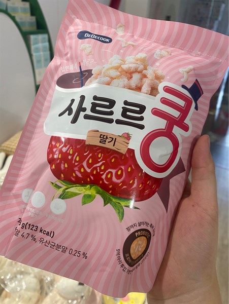 Bebecook Bánh Ăn Dặm Men Vi Sinh Dâu