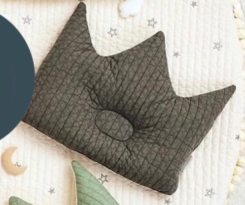 Malolotte Gối chống bẹp đầu Crown vân sọc Xám đậm