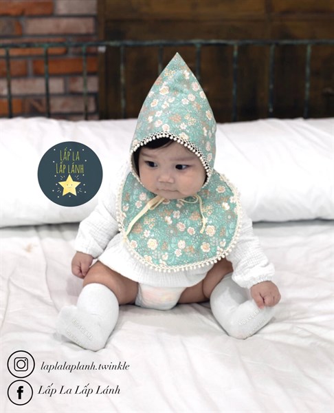 Yếm Vải Uidong Xanh nhiều Hoa