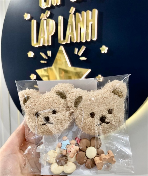 Atto Jibbitz Set charm gấu