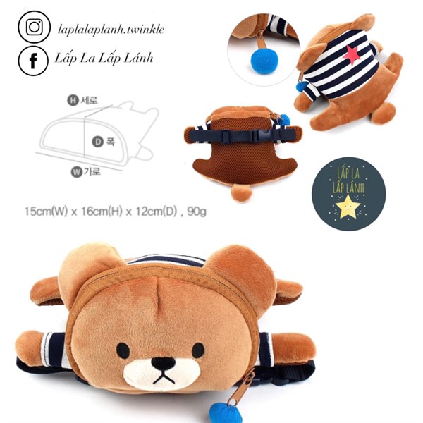 Winghouse Túi đeo chéo WT0285 mẫu Gấu nâu