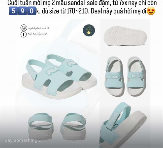 Fila Sandal 3SM01947F421 size 190