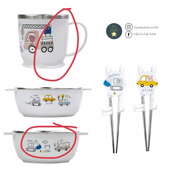 Dongyang Ly inox có quai ô tô xám