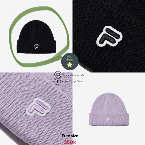 Fila Nón len FK3KNG3036XBLK