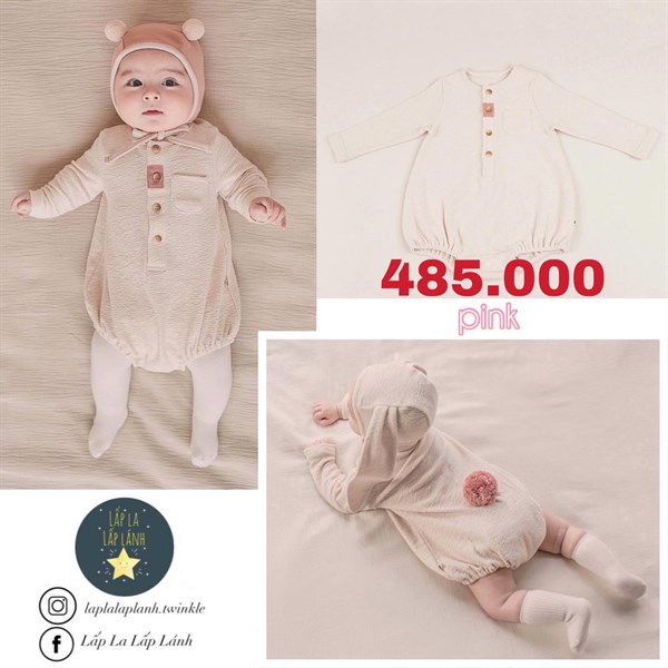 Happy Prince Romper Hạt Châu Hồng