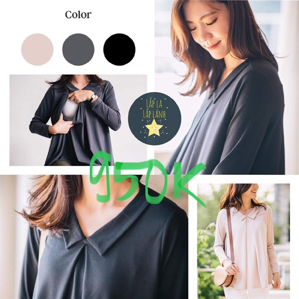 Konny Áo sơmi có cổ Đen