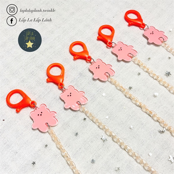 Lucyqueen Dây khẩu trang Gấu Cam