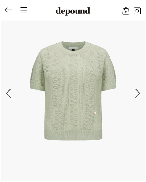 Depound Áo thun xanh Mint freesize