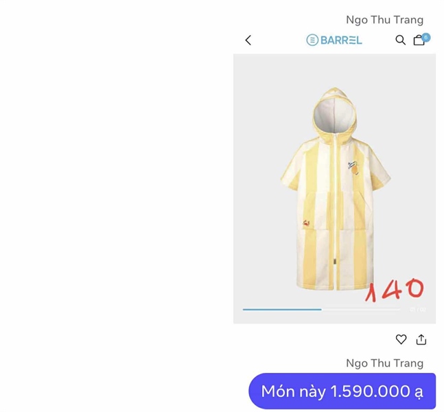 Barrel Khăn trùm kid Yellow S140