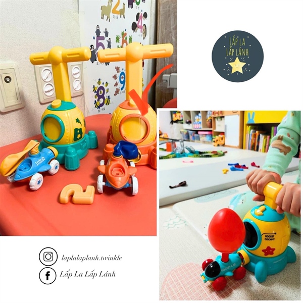 Happyplay Máy bơm bong bóng cam