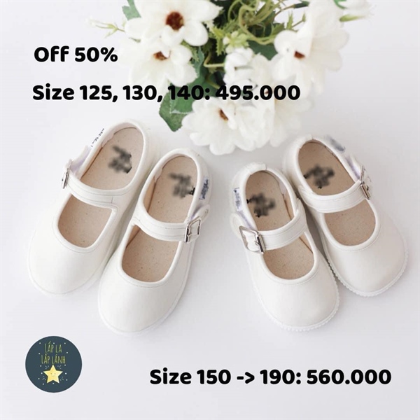 Petitshoes Giày búp bê trắng size 170