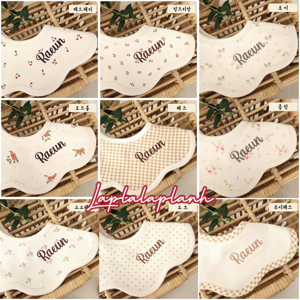 Yếm Mây Họa Tiết Thêu Tên