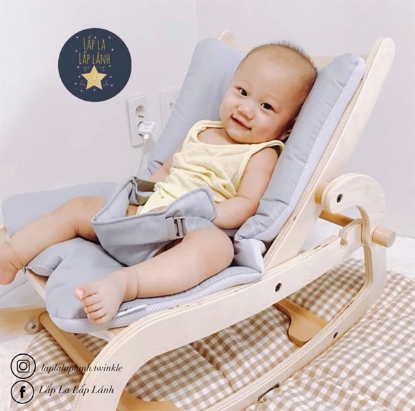 Sagepole Nệm rocking chair Xám