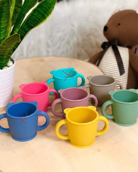 Modui Ly Gấu Silicone Xám đậm