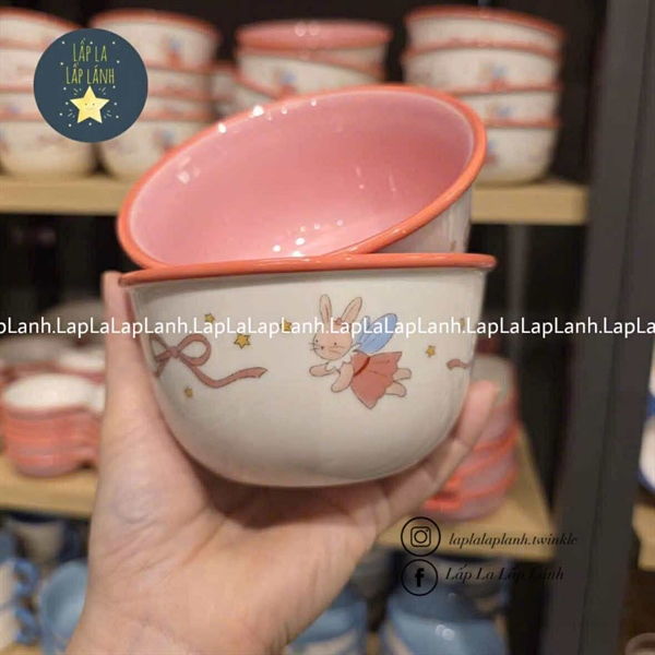 ModernHouse Chén sứ size NHỎ 11.5cm Thỏ cam