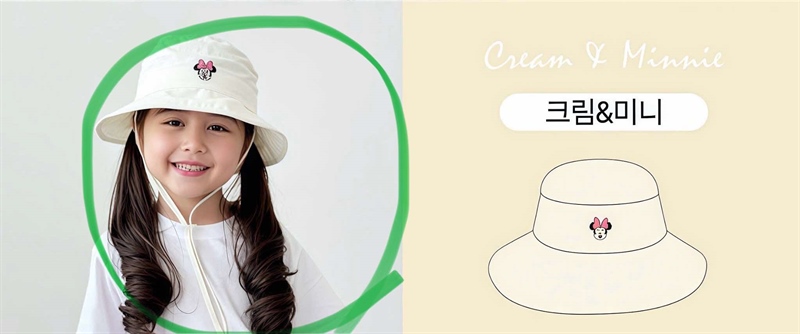 ECLL Nón bucket Minnie Trắng