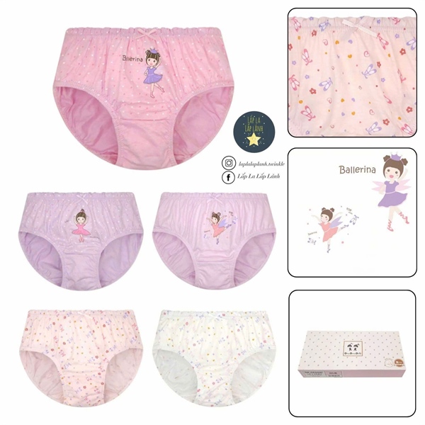Dingdongdang Set quần chip 5p Ballerina size 60