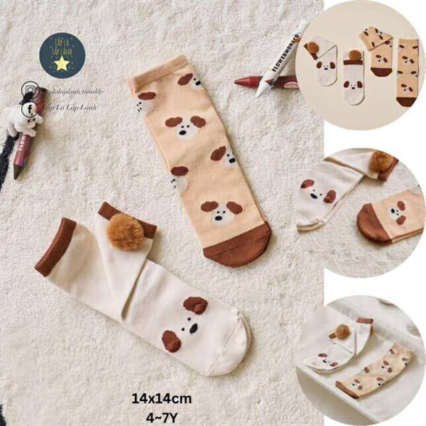 ModernHouse Set vớ 2p Puppy bombom