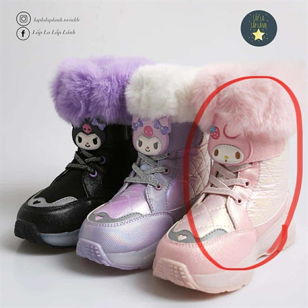 Shoopenkids Boots lông HPKV7EFV1S My Melody S180