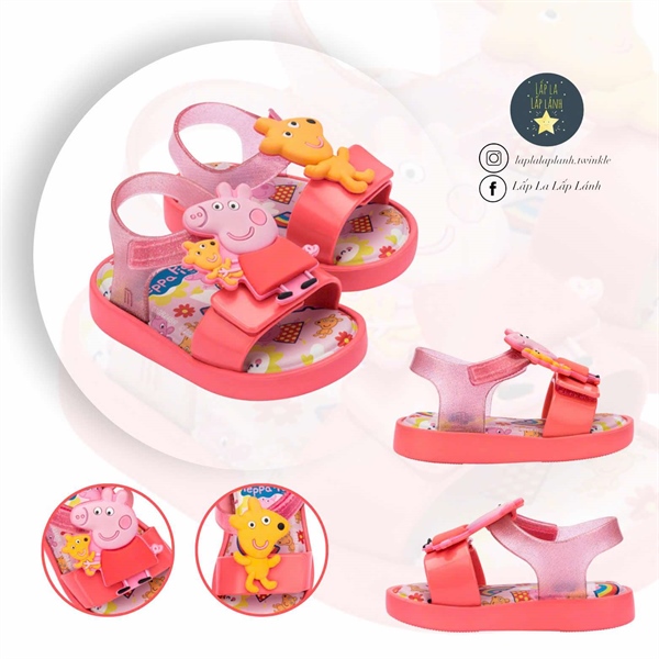 Minimelissa Sandal MSKCE2TSJP11GRN Peppa Hồng size 160