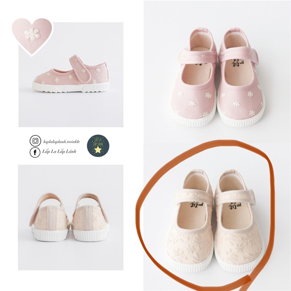 Petitshoes Giày voan beige size 130