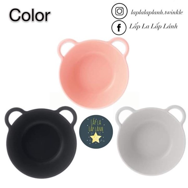 Nineware Chén gấu size lớn Đen