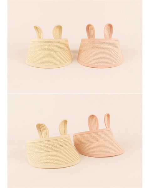 HappyPrince Nón cói nửa đấu tai thỏ Hồng