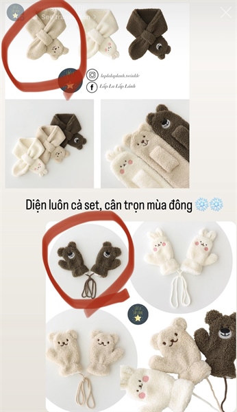 Buying Khăn quàng cổ thỏ Beige