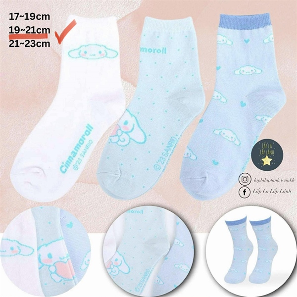 Renoma Set vớ 3p Cinnamoroll Pure