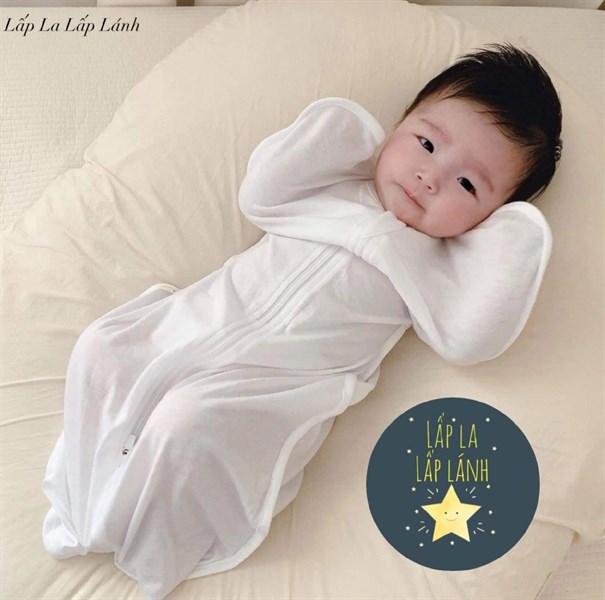 SundayHug Swaddle Kén ngủ size S (3-7kg) White