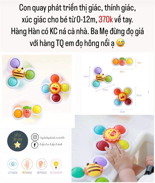 Littlecloud Set đồ chơi con quay