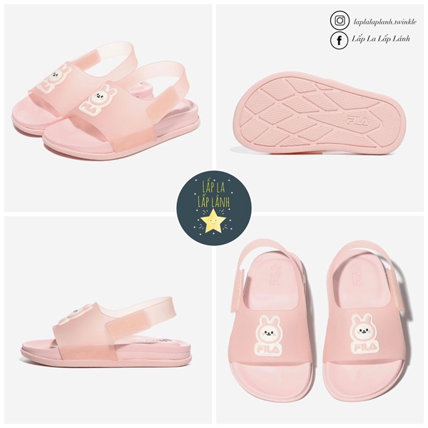 Fila Sandal Gấu Hồng