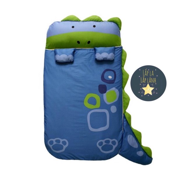 Millo Gabby Set ngủ Khủng Long Xanh + Túi Chống Thấm