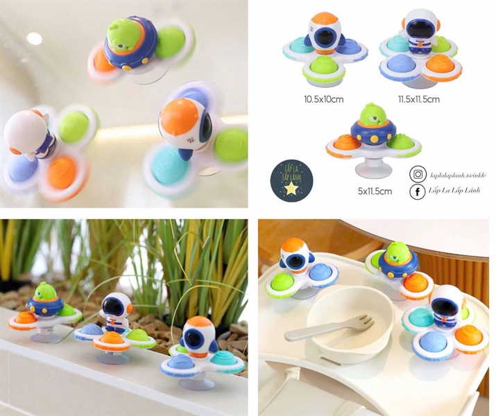 HappyPlay Set con quay Phi hành gia 3p