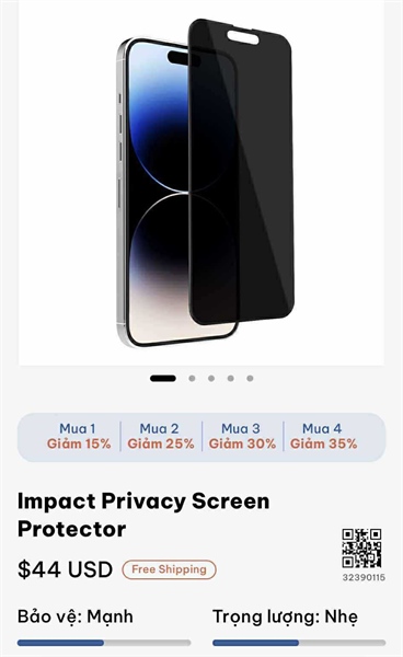 Casetify Impact Privacy Screen Protector iphone 16 promax