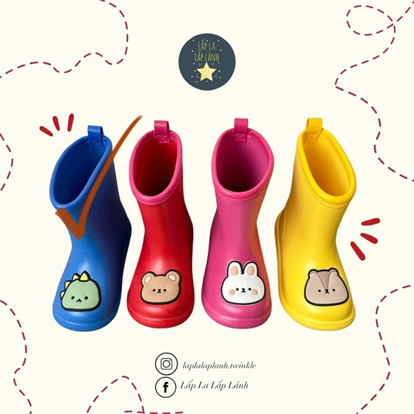 ECLL Ủng khủng long xanh size 220