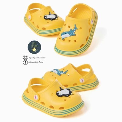 Ozkiz Dép nhựa cánh cụt vàng s140