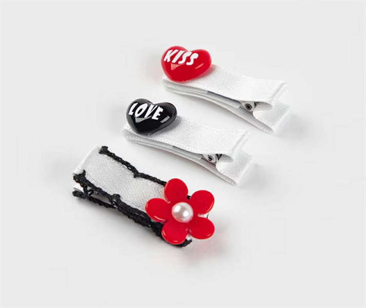 Happyprince Set 3 kẹp trắng đen đỏ