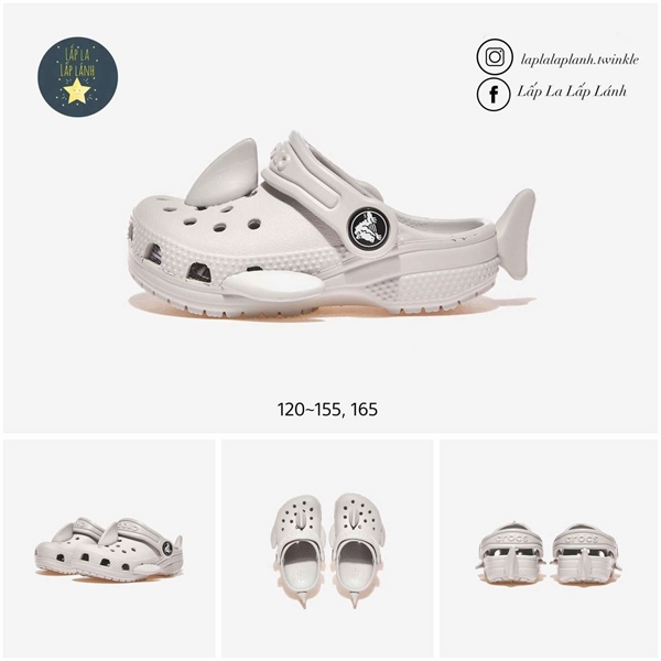 Crocs Sandal CRS210014 cá voi size 140