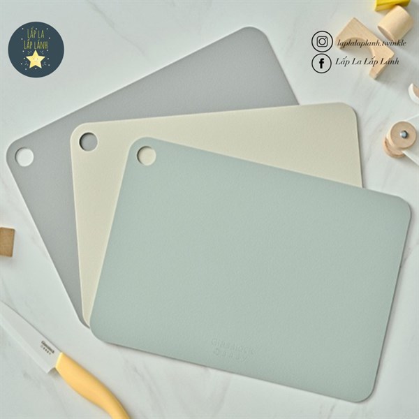 Glasslock Set 3 thớt Xám xanh