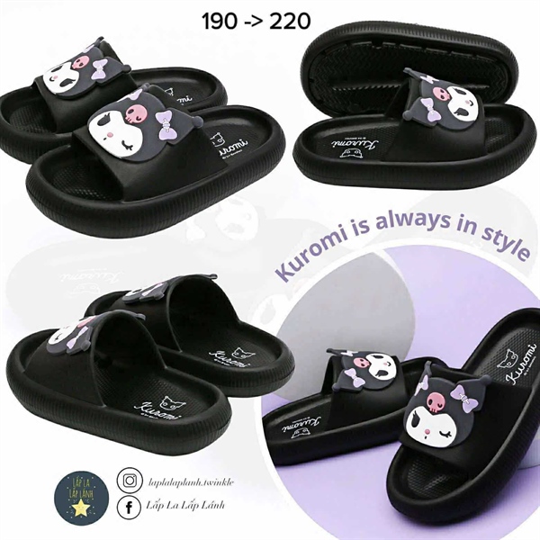 Shoelamode Dép Kuromi Light size 210